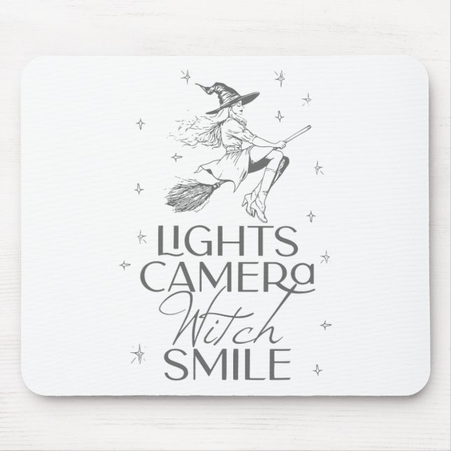 Lichterkamera Hexenkeil Halloween Mousepad (Vorne)