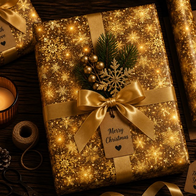 Lichterreicher Weihnachtswalzer Geschenkpapier Set (Von Creator hochgeladen)