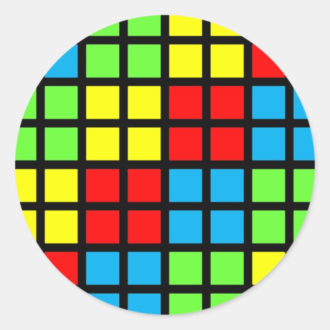 Lichtfarbene optische Aufkleber (Vorderseite)