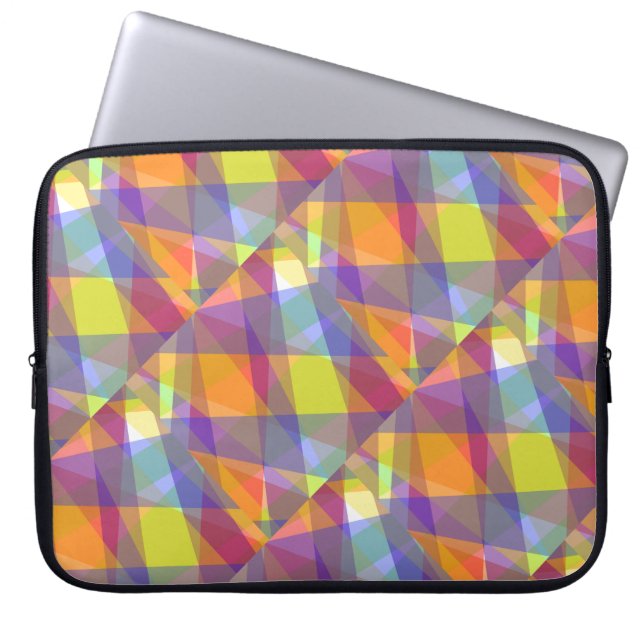 Lichtgeometrie - Laptop-Sieb Laptopschutzhülle (Vorderseite)
