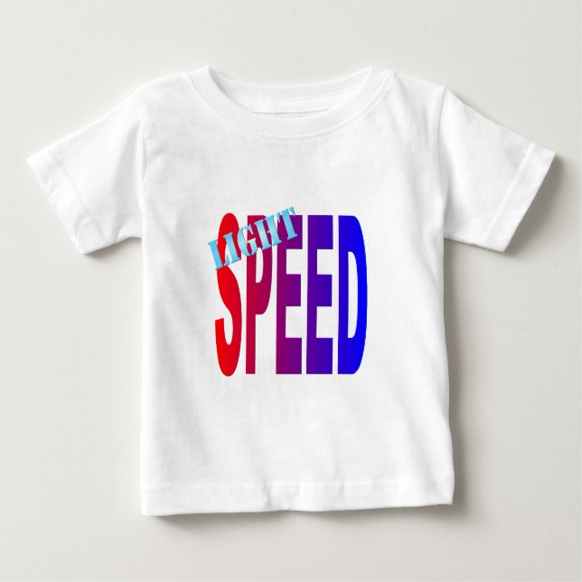 Lichtgeschwindigkeit Baby T-shirt (Vorderseite)