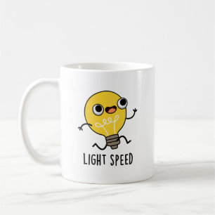 Lichtgeschwindigkeit Funny Running Bulb Puff Kaffeetasse
