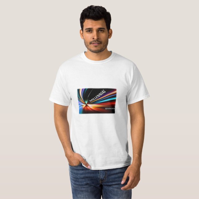 Lichtgeschwindigkeit Millennialer T - Shirt (Vorne ganz)