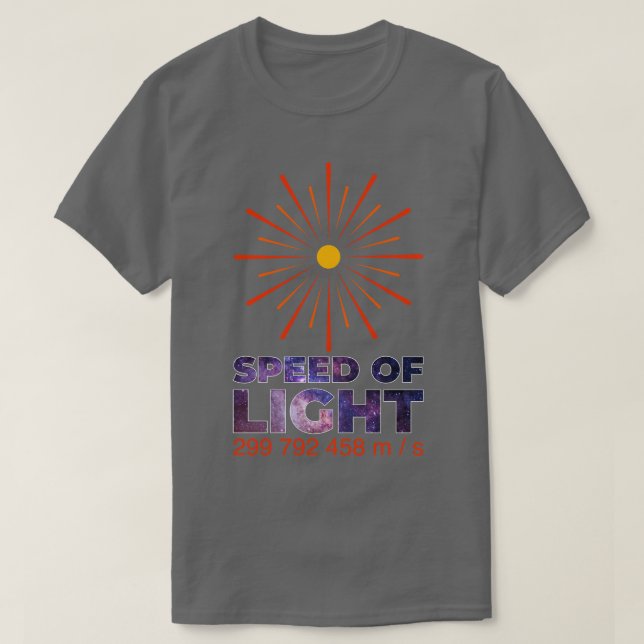 Lichtgeschwindigkeit T-Shirt (Design vorne)