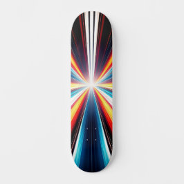 Lichtgeschwindigkeits-Streifen-Kunst Skateboard