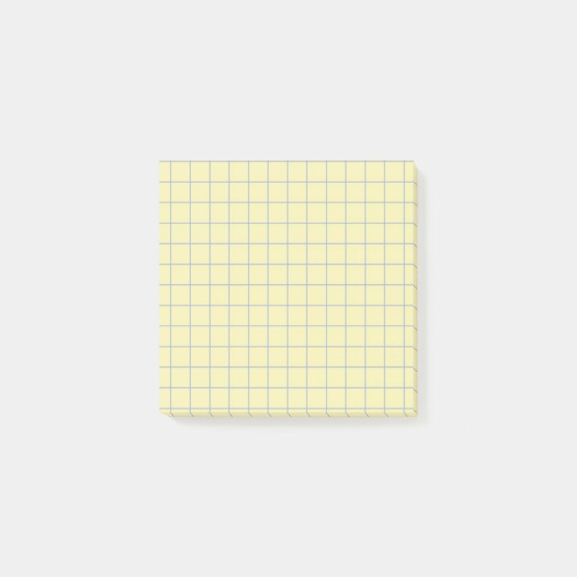 Lichtgitter-Design mit leuchtendem Gelb-Prüfmuster Post-it Klebezettel (Vorderseite)