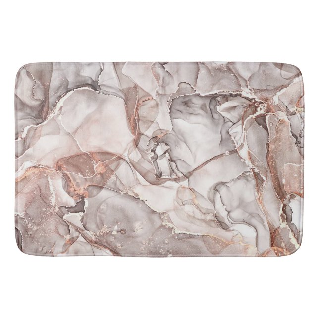 LICHTGOLDMARMOR AGATE SILVER GLITZER GLAM BADEMATTE (Vorderseite)