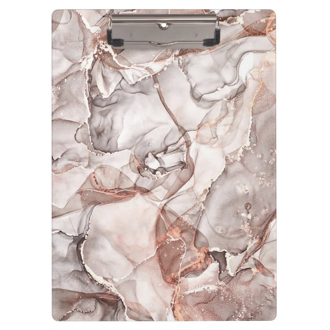 LICHTGOLDMARMOR AGATE SILVER GLITZER GLAM KLEMMBRETT (Vorderseite)