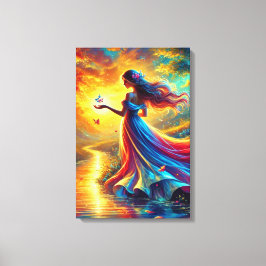 Lichtgöttin - Fantasy Ched Canvas Print Leinwanddruck