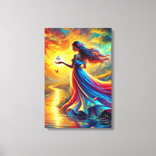 Lichtgöttin - Fantasy Ched Canvas Print Leinwanddruck