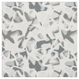 Lichtgrau Abstraktes Gepunktetes Camouflage-Muster Stoff