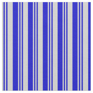 Lichtgrau und blau farbige Linienmuster Stoff