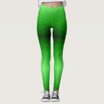 Lichtgrün geometrisches Messprofil Leggings<br><div class="desc">Hellgrüne Gefälle geometrische Maschenmuster helle Dreiecke ombre. Cooles modernes Dreieck geometrisches Mesh mit hellgrünem bis dunkelgrünem Ober-Farbverlauf.</div>