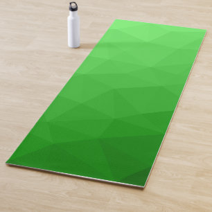Lichtgrün leuchtendes geometrisches Mesh-Muster Yogamatte