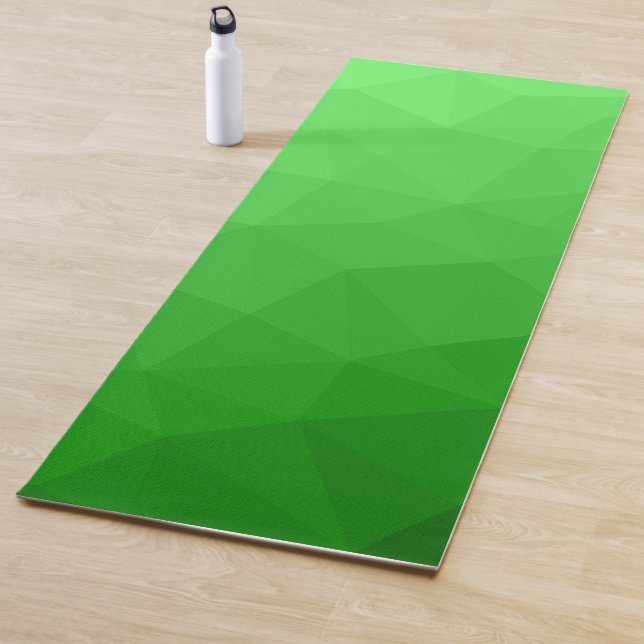 Lichtgrün leuchtendes geometrisches Mesh-Muster Yogamatte (Beispiel)