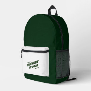 Lichthahn wird mein Retter - Grün Bedruckter Rucksack