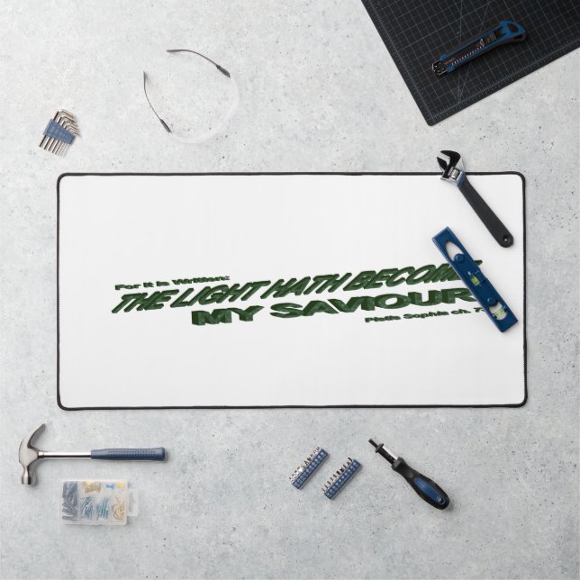 Lichthahn wird mein Retter - Grün Schreibtischunterlage (Arbeitsplatz)