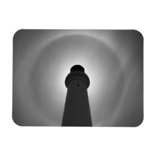 Lichthouseffekt - Schwarzweiß Magnet