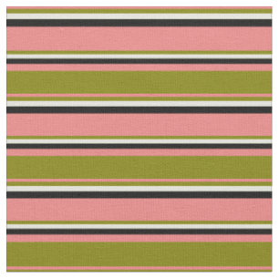 Lichtkoralle, grün, beige und schwarz stoff