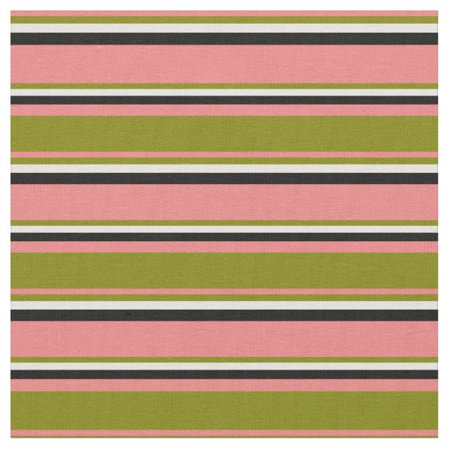 Lichtkoralle, grün, beige und schwarz stoff (Nahaufnahme)