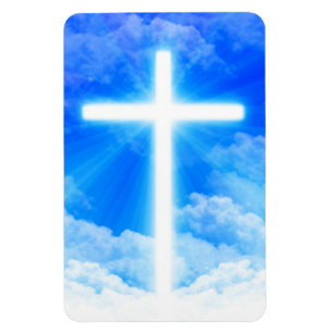 Lichtkreuz Jesus Christus Christlich anpassbar Magnet
