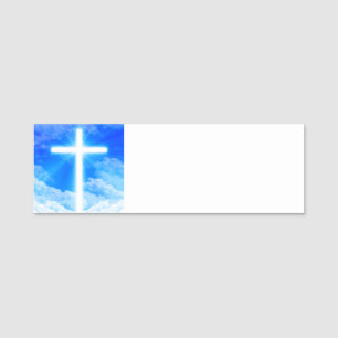 Lichtkreuz Jesus Christus Christlich anpassbar Namensschild