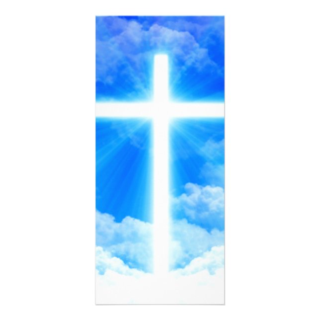 Lichtkreuz Jesus Christus Christlich anpassbar Werbekarte (Vorne)