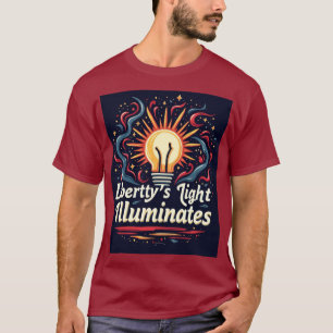 Lichtleuchten von Liberty - kühl, Abstrakt T-Shirt