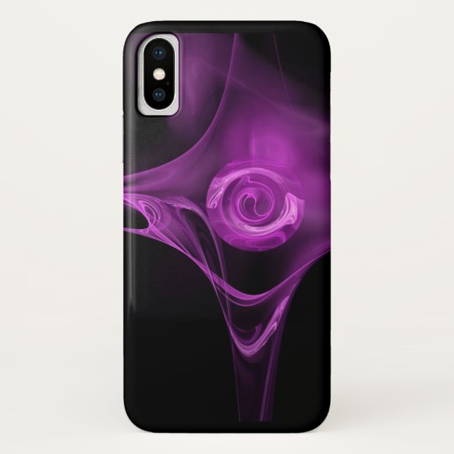LICHTLILA FRAKTAL ROSE Case-Mate iPhone HÜLLE (Rückseite)