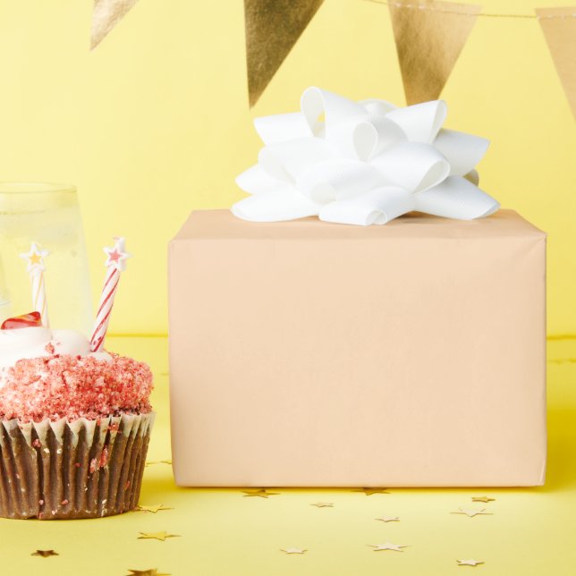 Lichtorangefärbt Geschenkpapier (Geburtstagsparty)