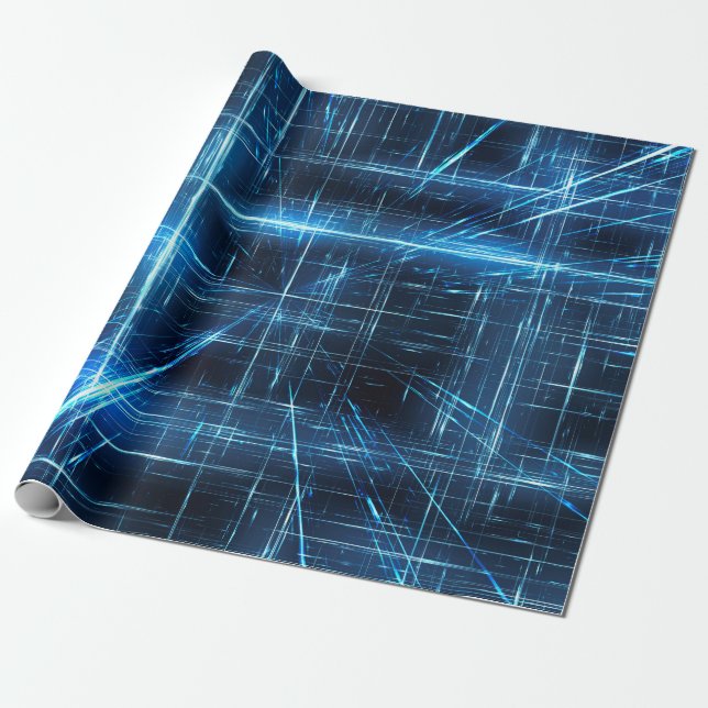 Lichtpunkte des Netzwerks Geschenkpapier (Ungerollt)