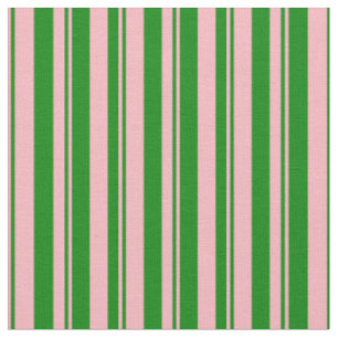 Lichtrosa und grüne Farbstreifen/Linienmuster Stoff