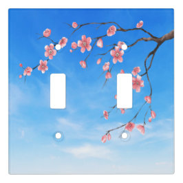 Lichtschaltupfabdeckung für Kirschblüten