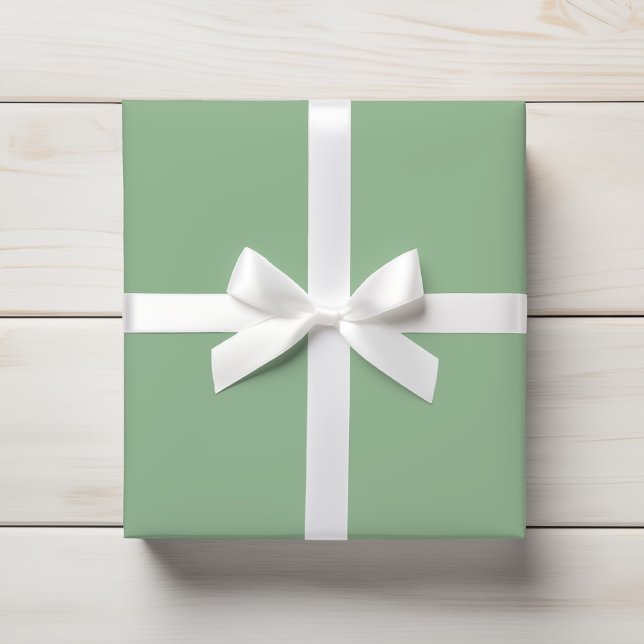 Lichtschmierte Moosminze, Solid Color Geschenkpapier (Von Creator hochgeladen)