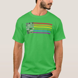 Lichtschwert Regenbogen Mädchen T-Shirt