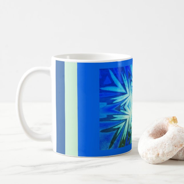 LICHTSTAR SCHÖN DUNKELBLAU RMdesignflo55 Kaffeetasse (Mit Donut)
