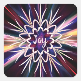 Lichtstrahl! Quadratischer Aufkleber