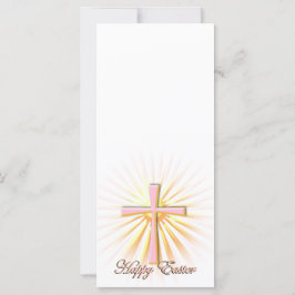 Lichtstrahlen aus dem religiösen Kreuz (auf Weiß)