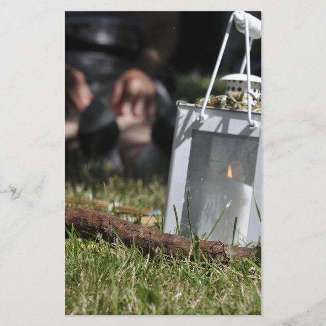 Lichtstrahlen Briefpapier (Vorderseite)