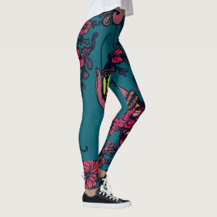 Lichtstrahlen - Retro-Zierleuchte Leggings