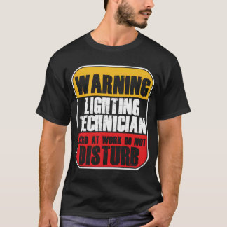 Lichttechniker Lichtscheinwerfer Motor T-Shirt