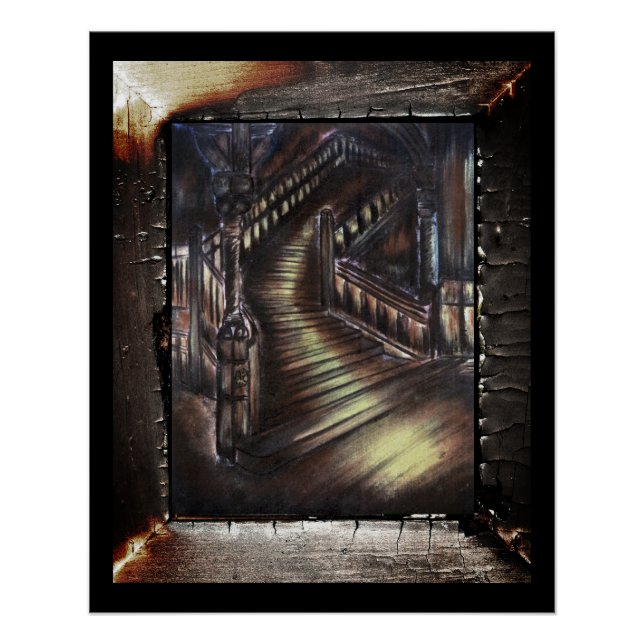 Lichttreppe Poster (Vorderseite)