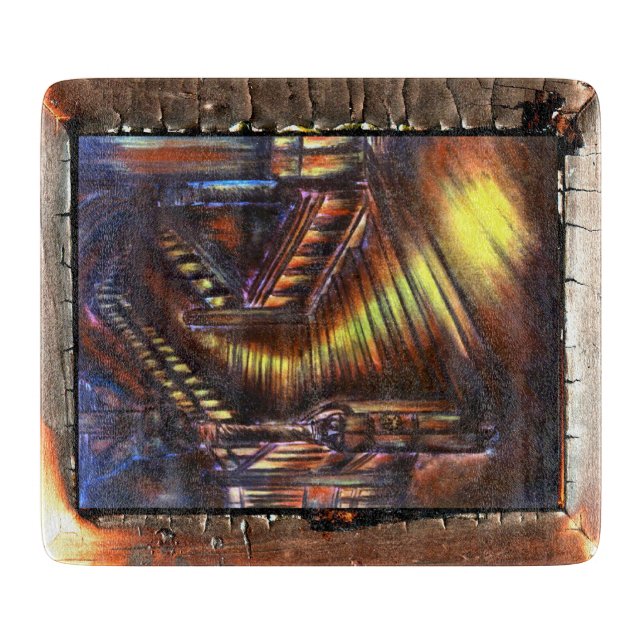 Lichttreppe Schneidebrett (Vorderseite)