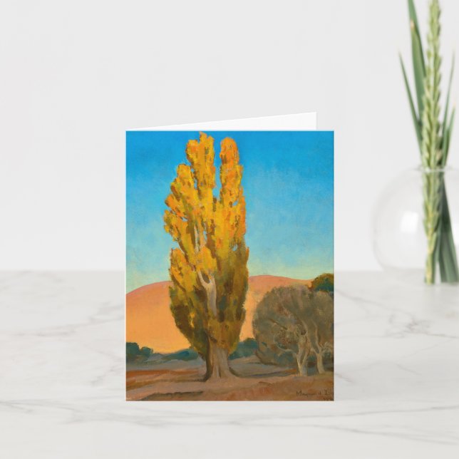 Lichtverschiebung auf einem Poplar von Maynard Dix Dankeskarte (Vorderseite)