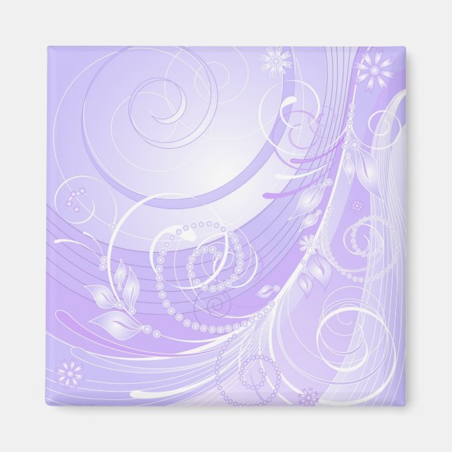 Lichtvioletter Winter Magnet (Vorne)