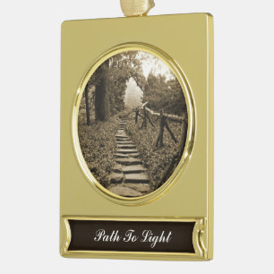 Lichtweg Banner-Ornament Gold