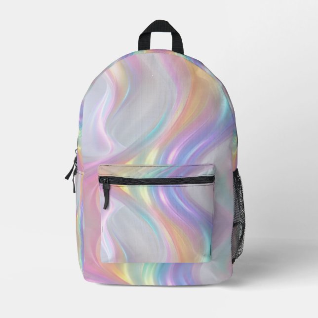 Lichtwellen Bedruckter Rucksack (Vorderseite)