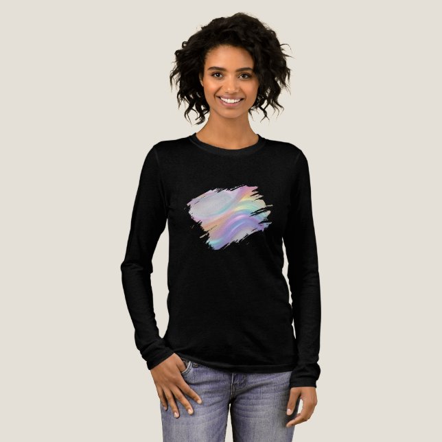 Lichtwellen Tri-Blend Shirt (Volle Vorderseite)