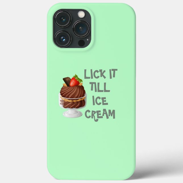 Lick it to Ice Cream 8 Pastellfarben iPhone Case (Rückseite)