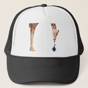 "Licker mit Pinguin-" Giraffe Aquarell Truckerkappe